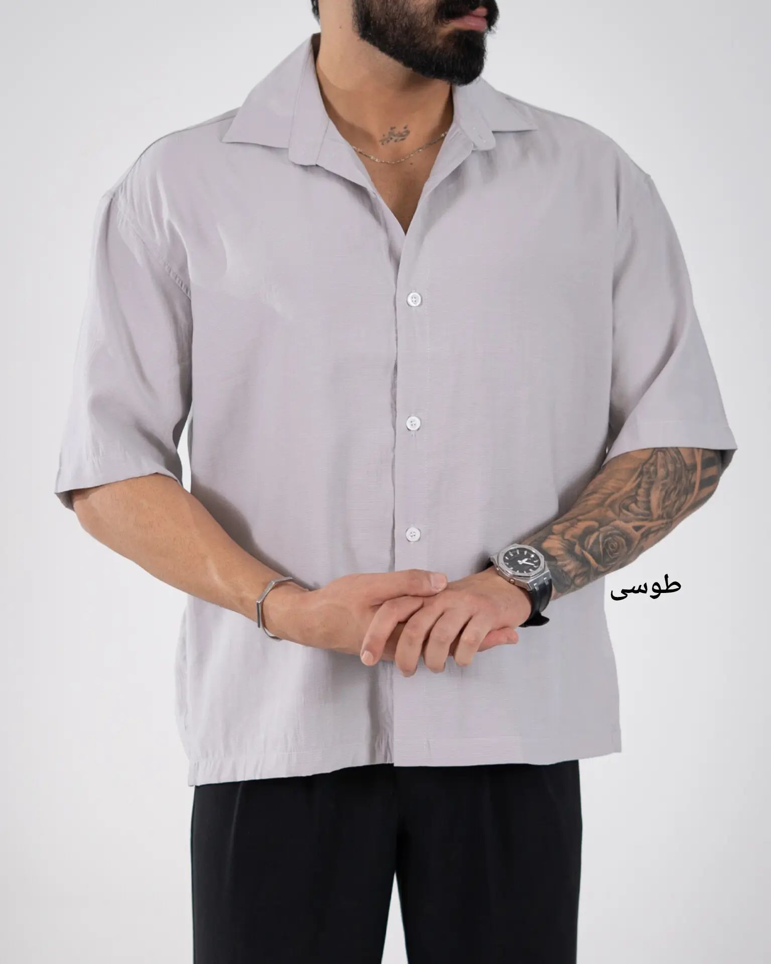 پیراهن مودال راه راه-کد5266